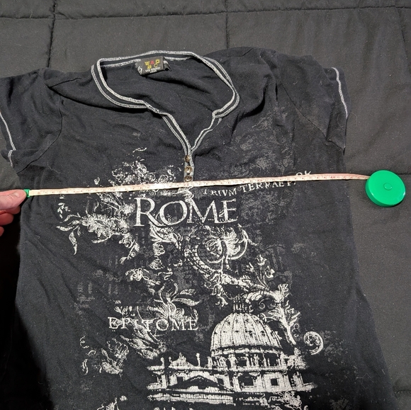 Black Graphic Rome T-Shirt - Picture 6 of 6